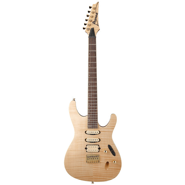 Ibanez SEW761FM Solid Meranti Body Flame Maple Top Electric Guitar HSS Pickup with  Rosewood Fretboard - Natural Flat