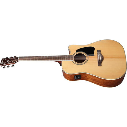 Ibanez AW70ECE Cutaway Dreadnought Body Acoustic Electric Guitar - Natural High Gloss (AW70 ECE)