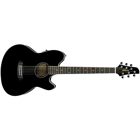 Ibanez TCY10E Talman Spruce top Acoustic Electric Guitar - Black (TCY 10E)
