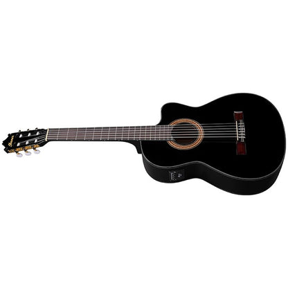 Ibanez GA11CE Cutaway Classical Body Acoustic Electric Guitar - Black  (GA11 CE)
