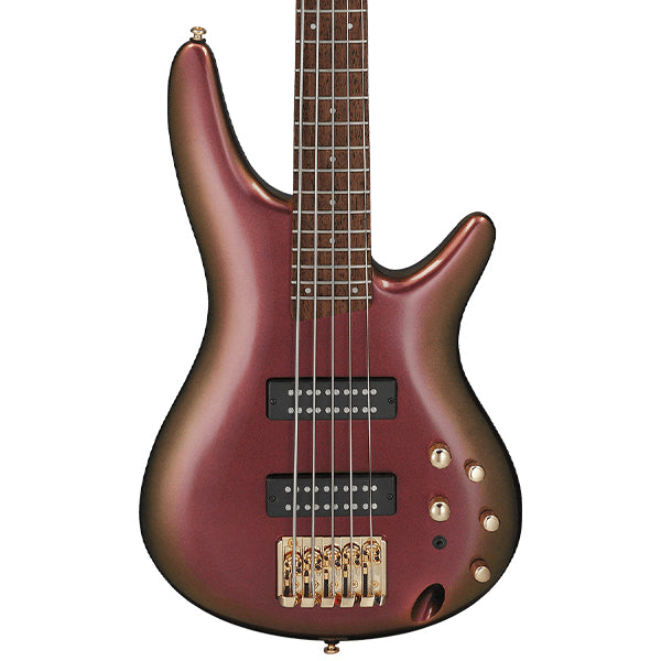 Ibanez SR305EDX 5 String Nyatoh Body Electric Bass Guitar - Rose Gold Chameleon