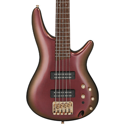 Ibanez SR305EDX 5 String Nyatoh Body Electric Bass Guitar - Rose Gold Chameleon
