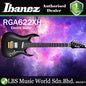 Ibanez RGA622XH African Mahogany Body Electric Guitar HH Pickups and Tremolo - Black (RGA622 XH)