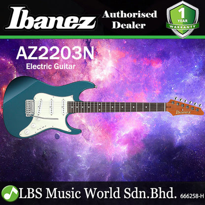 Ibanez AZ2203N Alder Body Electric Guitar SSS Pickup and Tremolo - Antique Turquoise (AZ 2203N)