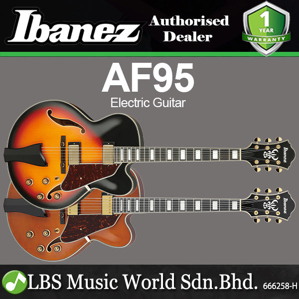 Ibanez AF95 Spruce Top Semi Hollowbody Artcore Expressionist Electric Guitar HH Pickup with Ebony Fingerboard