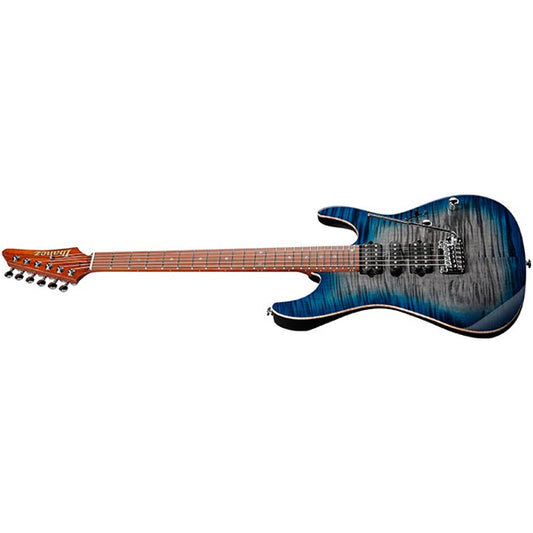 Ibanez AZ2407F Prestige Flamed Maple Top DiMarzio® Pickup Electric Guitar with Case - Sodalite Blue