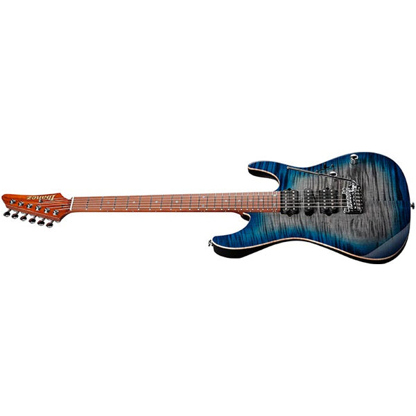 Ibanez AZ2407F Prestige Flamed Maple Top DiMarzio® Pickup Electric Guitar with Case - Sodalite Blue