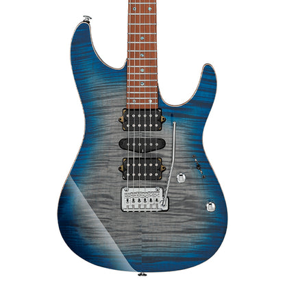Ibanez AZ2407F Prestige Flamed Maple Top DiMarzio® Pickup Electric Guitar with Case - Sodalite Blue