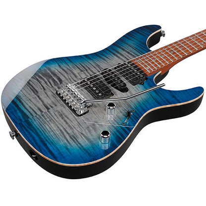 Ibanez AZ2407F Prestige Flamed Maple Top DiMarzio® Pickup Electric Guitar with Case - Sodalite Blue