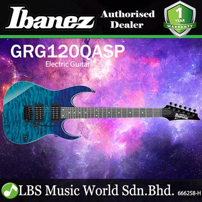 Ibanez GRG120QASP Poplar Body Electric Guitar HH Pickup with Tremolo (GRG120 QASP)