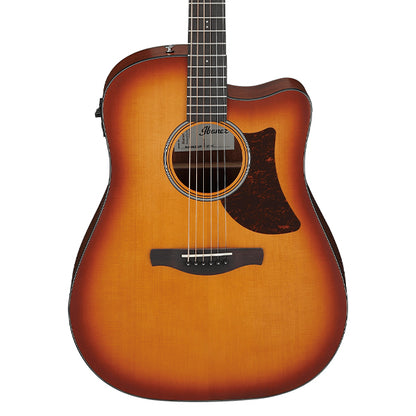 Ibanez AAD50CE Advanced Grand Dreadnought Acoustic Electric Guitar - Light Brown Sunburst Low Gloss (AAD50 CE)