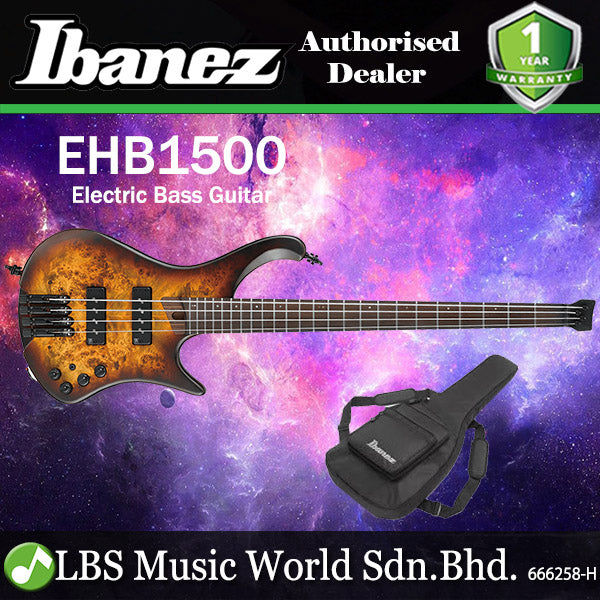 Ibanez EHB1500 African Mahogany Body Electric Bass Guitar - Dragon Eye Burst Flat (EHB1500-DEF)