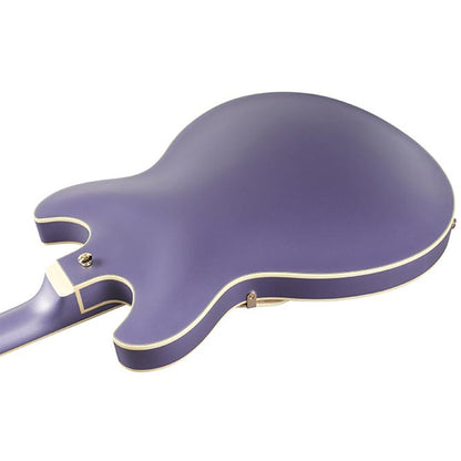 Ibanez AS73G Hollowbody Electric Guitar with HH Pickup - Metallic Purple Flat (AS73 G)