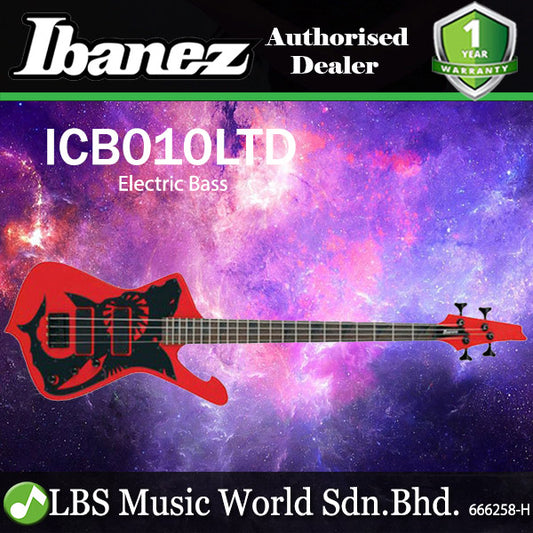 [Display] Ibanez ICB010LTD Limited Edition 4 String Electric Bass Guitar - Flat Red