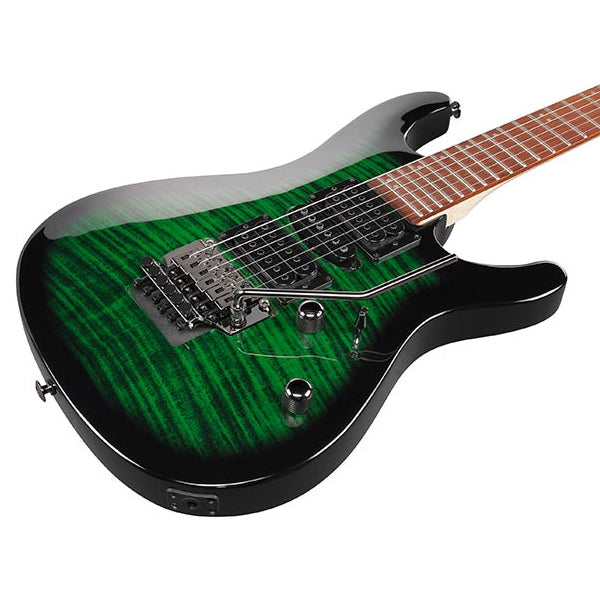 Ibanez KIKOSP3 Electric Guitar HSH Pickup with Tremolo - Transparent Emerald Burst (KIKO SP3)