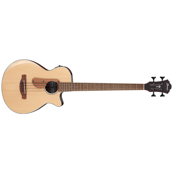 IBANEZ AEGB30E Mahogany Body Acoustic Electric Guitar Bass - Natural High Gloss