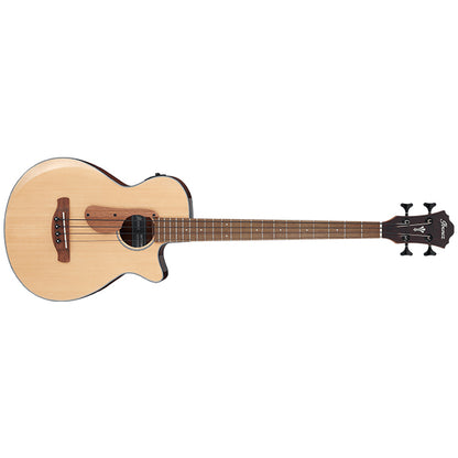 IBANEZ AEGB30E Mahogany Body Acoustic Electric Guitar Bass - Natural High Gloss
