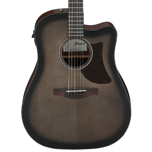 Ibanez AAD50CE Advanced Grand Dreadnought Body Acoustic Electric Guitar - Transparent Charcoal Burst Low Gloss (AAD50 CE)