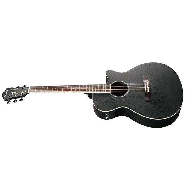 Ibanez AEG7MH AEG Acoustic Electric Guitar Sapele Top Open Pore - Weathered Black (AEG7 MH)