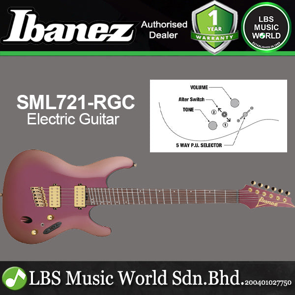 Ibanez SML721 Nyatoh Body Maple with HH Pickup Electric Guitar