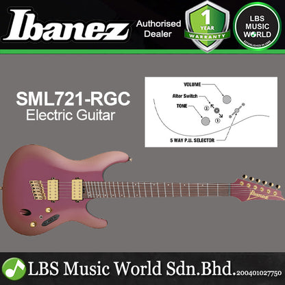 Ibanez SML721 Nyatoh Body Maple with HH Pickup Electric Guitar