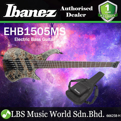 Ibanez EHB1505MS 5 String African Mahogany Body Electric Bass Guitar with Bag (EHB1505 MS)