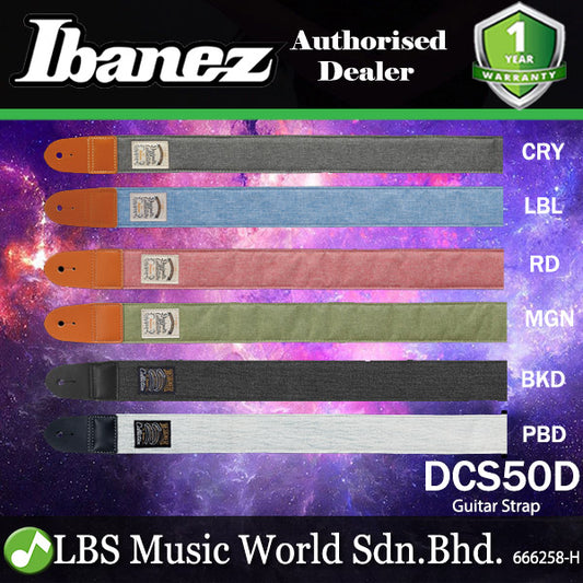 Ibanez DCS50D Designer Collection Guitar Strap with Secure Leather Ends (DCS 50D)