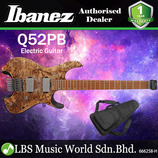 Ibanez Q52PB Nyatoh Body with HH pickup Electric Bass Guitar -  Antique Brown Stained