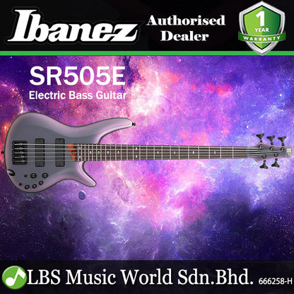 Ibanez SR505E 5 String Okoume Body Electrik Bass Guitar - Black Aurora Burst Gloss (SR505 E)
