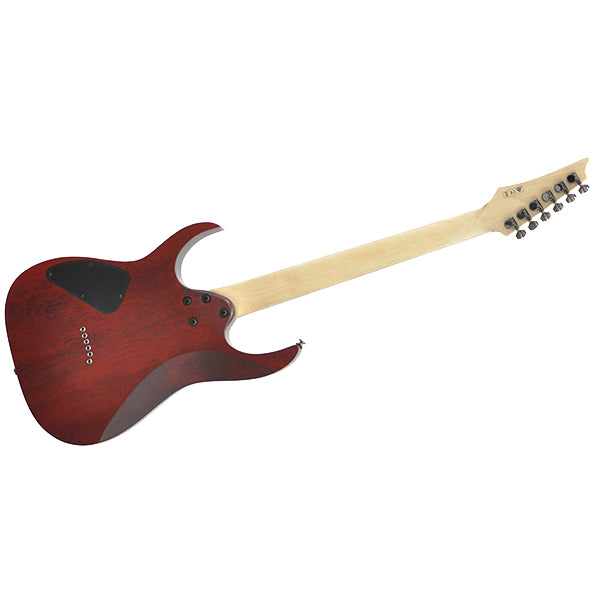 Ibanez RG421PB Meranti Body Poplar Burl Top Electric Guitar - Caribbean Shoreline Flat (RG 421PB)