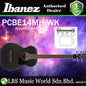 Ibanez PCBE14MH 4 String Grand Concert Body Okoume Top Acoustic Electric Bass Weathered Black Open Pore (PCBE14MH-WK)