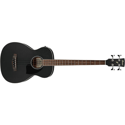 Ibanez PCBE14MH 4 String Grand Concert Body Okoume Top Acoustic Electric Bass Weathered Black Open Pore (PCBE14MH-WK)