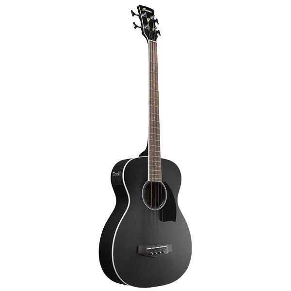 Ibanez PCBE14MH 4 String Grand Concert Body Okoume Top Acoustic Electric Bass Weathered Black Open Pore (PCBE14MH-WK)