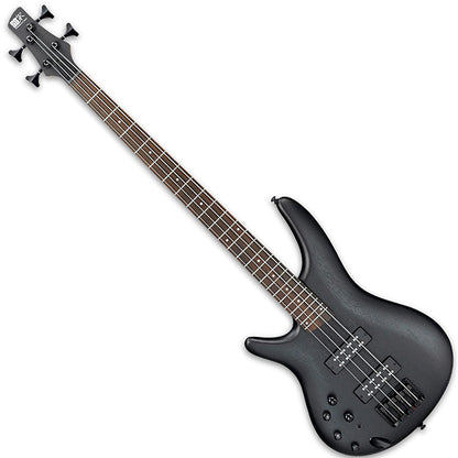 Ibanez SR300EBL 4 String Mahogany Body Left Handed Electric Bass Guitar Weathered Black (SR300 EBL SR300EBL-WK)