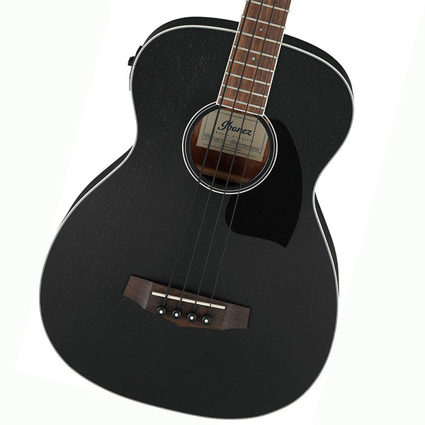 Ibanez PCBE14MH 4 String Grand Concert Body Okoume Top Acoustic Electric Bass Weathered Black Open Pore (PCBE14MH-WK)