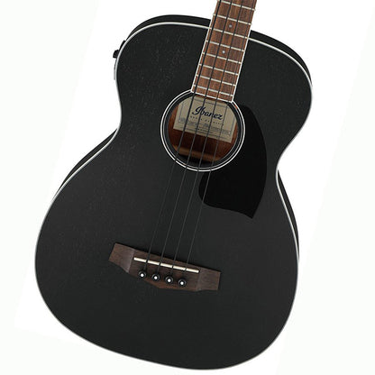 Ibanez PCBE14MH 4 String Grand Concert Body Okoume Top Acoustic Electric Bass Weathered Black Open Pore (PCBE14MH-WK)