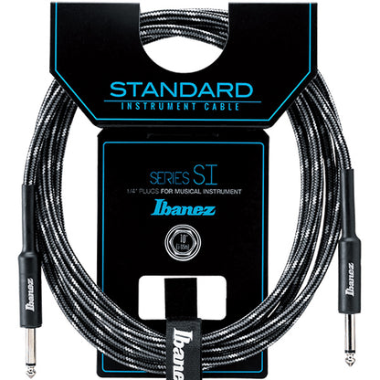 Ibanez SI10 Woven 3 Meter Guitar Instrument Cable With 2 Straight Plugs (SI 10)