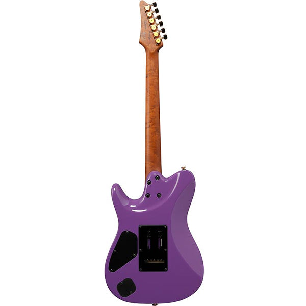 Ibanez LB1 Lari Basilio Signature Ash Body Electric Guitar with HSS Pickup and Tremolo - Violet (LB 1)