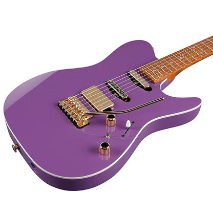 Ibanez LB1 Lari Basilio Signature Ash Body Electric Guitar with HSS Pickup and Tremolo - Violet (LB 1)