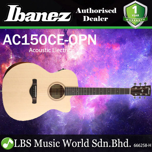 [Discontinued] Ibanez AC150CE Artwood Grand Concert Acoustic Electric Guitar - Open Pore Natural (AC150CE-OPN AC150CE OPN)