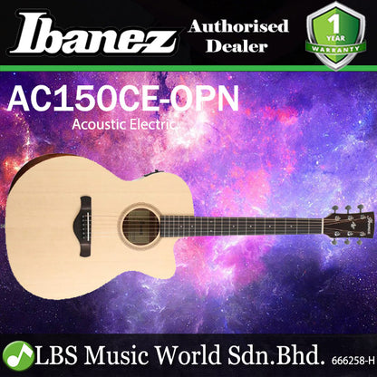 [Discontinued] Ibanez AC150CE Artwood Grand Concert Acoustic Electric Guitar - Open Pore Natural (AC150CE-OPN AC150CE OPN)