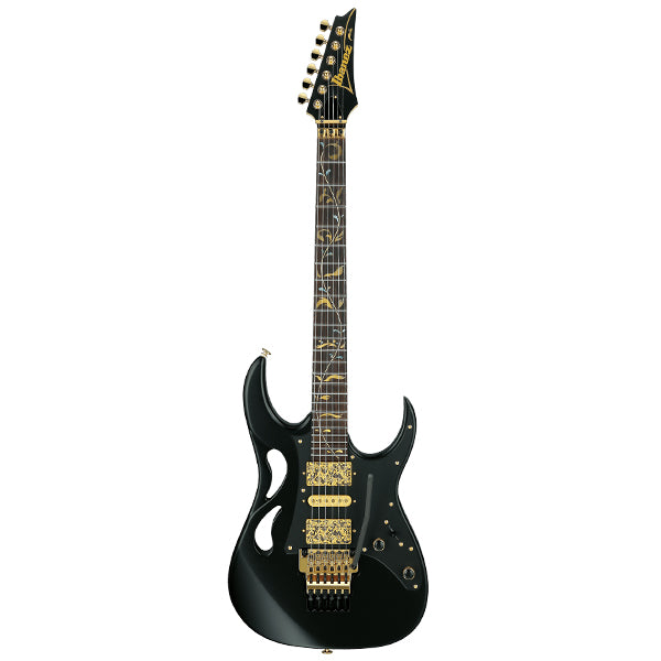 Ibanez PIA3761 Steve Vai Signature Alder Body Electric Guitar with HSH Pickup and Tremolo - Onyx Black
