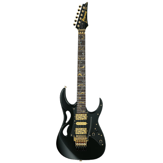 Ibanez PIA3761 Steve Vai Signature Alder Body Electric Guitar with HSH Pickup and Tremolo - Onyx Black