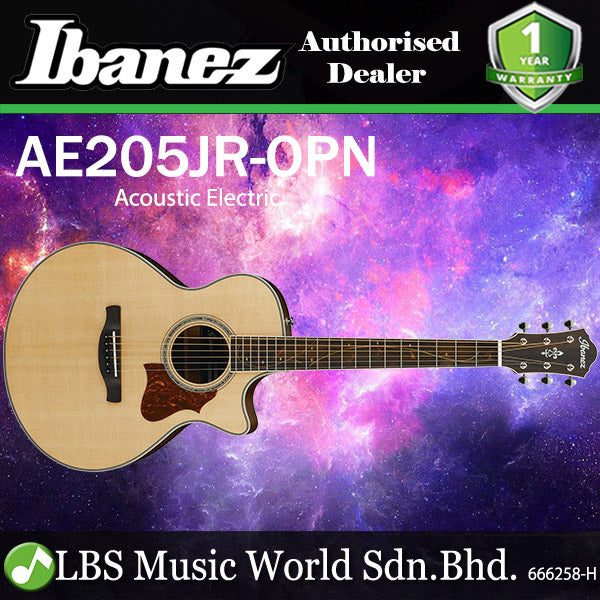 [Discontinued] Ibanez AE205JR AE Junior Body Solid Sitka Spruce Top Acoustic Electric Guitar - Open Pore Natural (AE205JR-OPN AE205JR OPN)