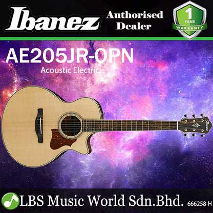 [Discontinued] Ibanez AE205JR AE Junior Body Solid Sitka Spruce Top Acoustic Electric Guitar - Open Pore Natural (AE205JR-OPN AE205JR OPN)