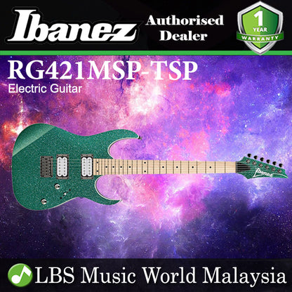 Ibanez RG421MSP Solid body Electric Guitar HH Pickups - Turquoise Sparkle (RG421 MSP)