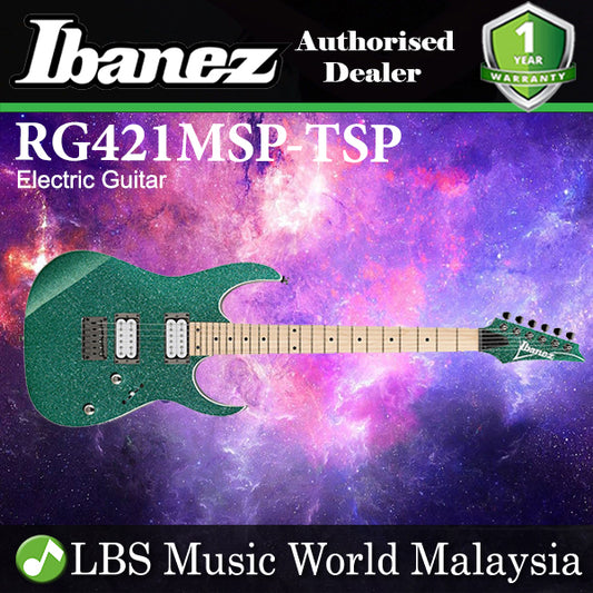 Ibanez RG421MSP Solid body Electric Guitar HH Pickups - Turquoise Sparkle (RG421 MSP)