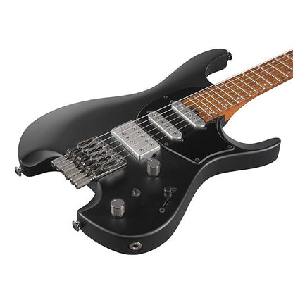 Ibanez Q54 Nyatoh Body Electric Guitar with HSS Pickup and Roasted Birdseye Maple Fingerboard - Black Flat