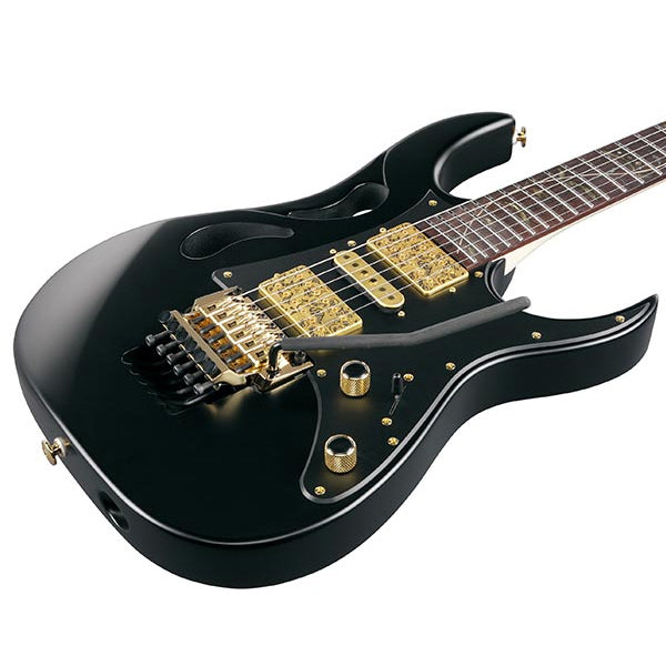 Ibanez PIA3761 Steve Vai Signature Alder Body Electric Guitar with HSH Pickup and Tremolo - Onyx Black