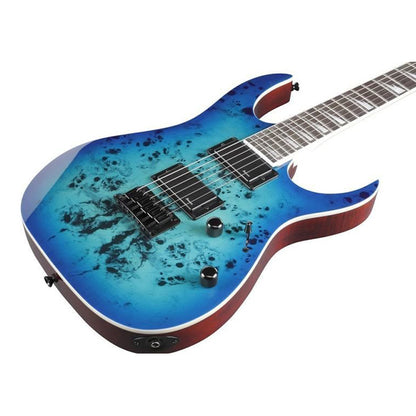Ibanez GRGR221PA Okoume Body Poplar Burl Art Grain Top Electric Guitar Aqua Burst (GRGR221 GRGR221PA-AQB)